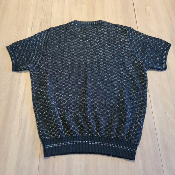 Keneth Too! Plus‎ Vintage 80s Sweater Size Medium/Large Eclectic Metallic Winter - Picture 7 of 7